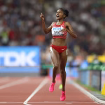 Winfred Yavi Sabet Medali Emas 3000m Steeplechase Putri